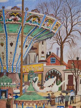 Oskar Bergman, Summer day at Gröna Lund.