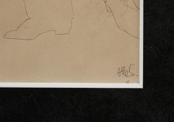 OTTE SKÖLD, teckning, signerad.