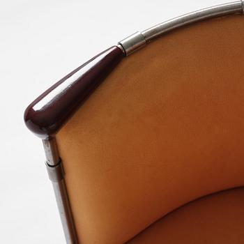 Mats Theselius, fåtölj, "Älgskinnsfåtöljen", ed. 52/360, Källemo, Värnamo, efter 1991.