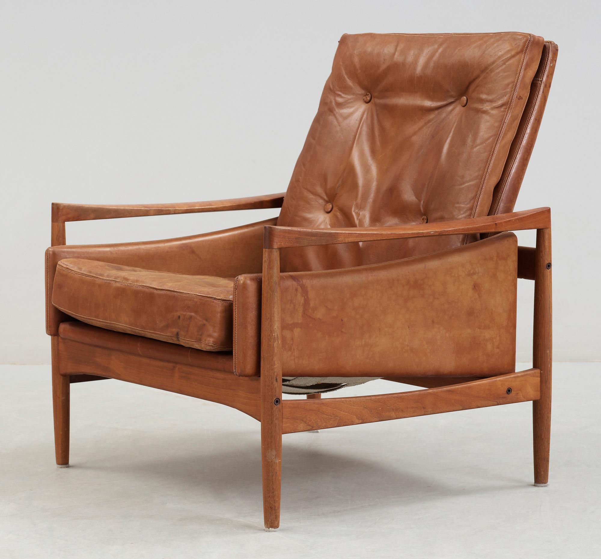 FÅTÖLJ, OPE Möbler, möjligen Ib Kofod Larsen, 1950/60-tal.