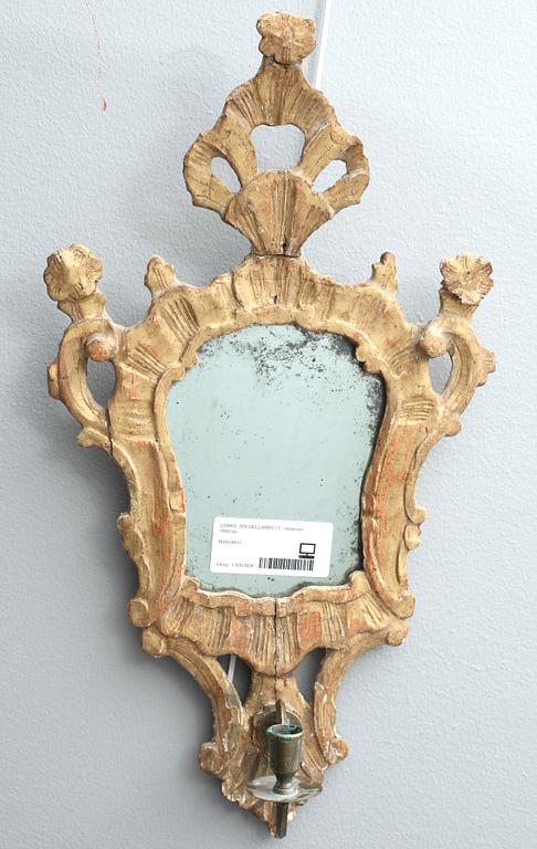 SPEGELLAMPETT, rokokostil, 1800-tal.