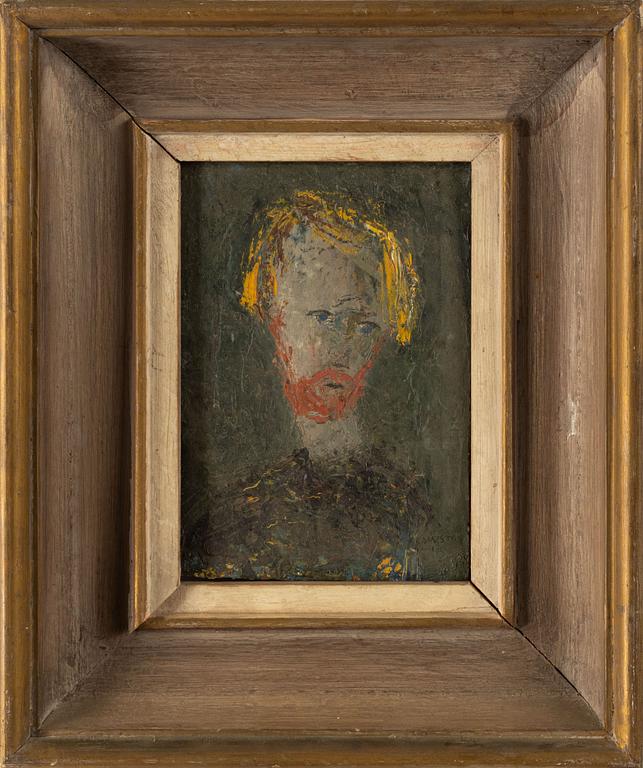 Christer Strömholm, oil on panel, signed and dated -46.