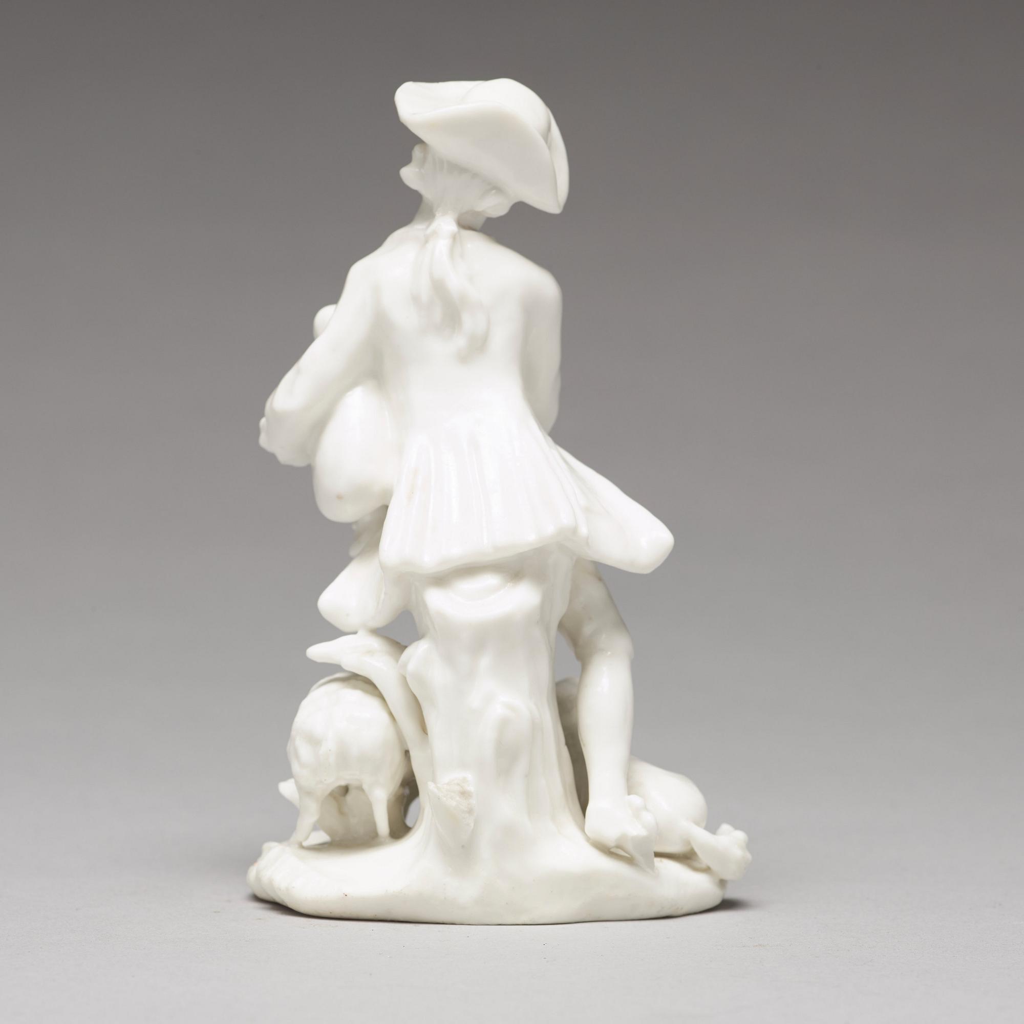 FIGURIN, mjukt porslin. Marieberg, 1700-tal.