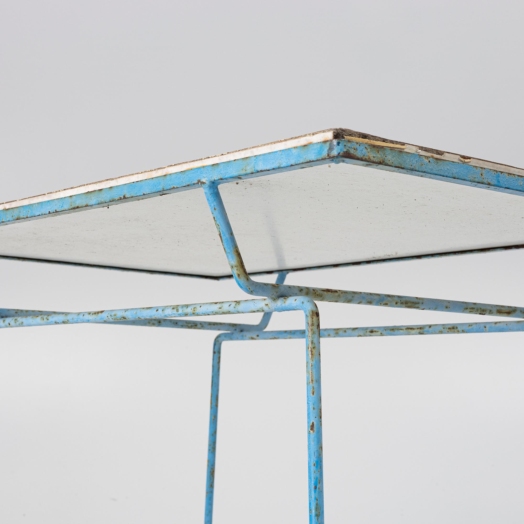 A set of garden furniture, model P-40 and P-50, Grythyttan, Sweden, late 1950's.