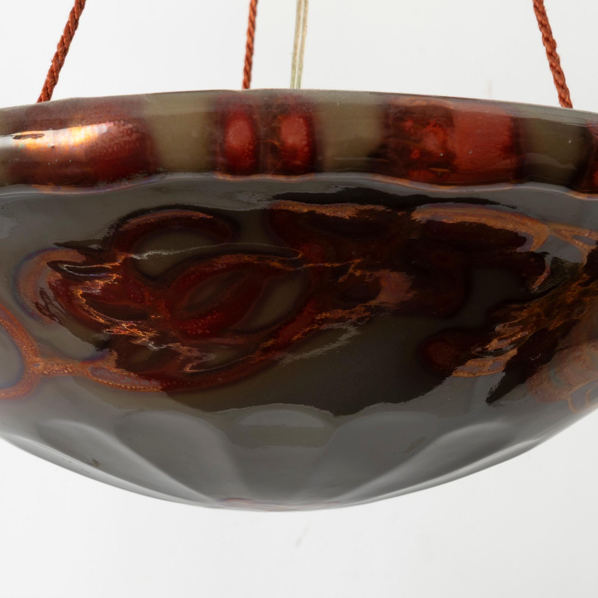 Taklampa, keramik, Höganäsbolaget, 1915-1926.