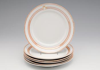 141. A SET OF SIX PLATES.