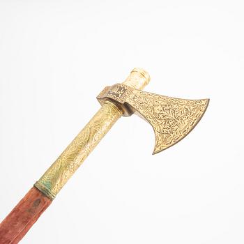 A Tabor, an ottoman axe, indo persian region, 19th or early 20th Century.