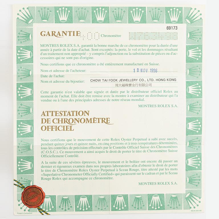 Rolex, Oyster Perpetual, Datejust, "Diamond Dial", wristwatch, 26 mm.