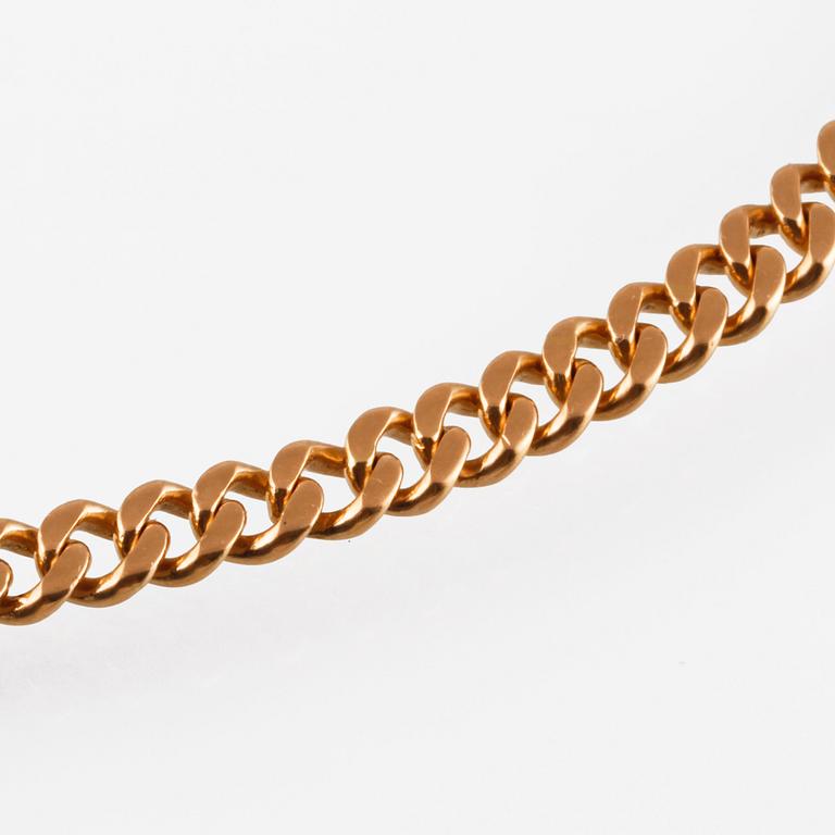 HALSLÄNK, 18K guld, Simons Guld, Jönköping. Vikt 46,0 gram.