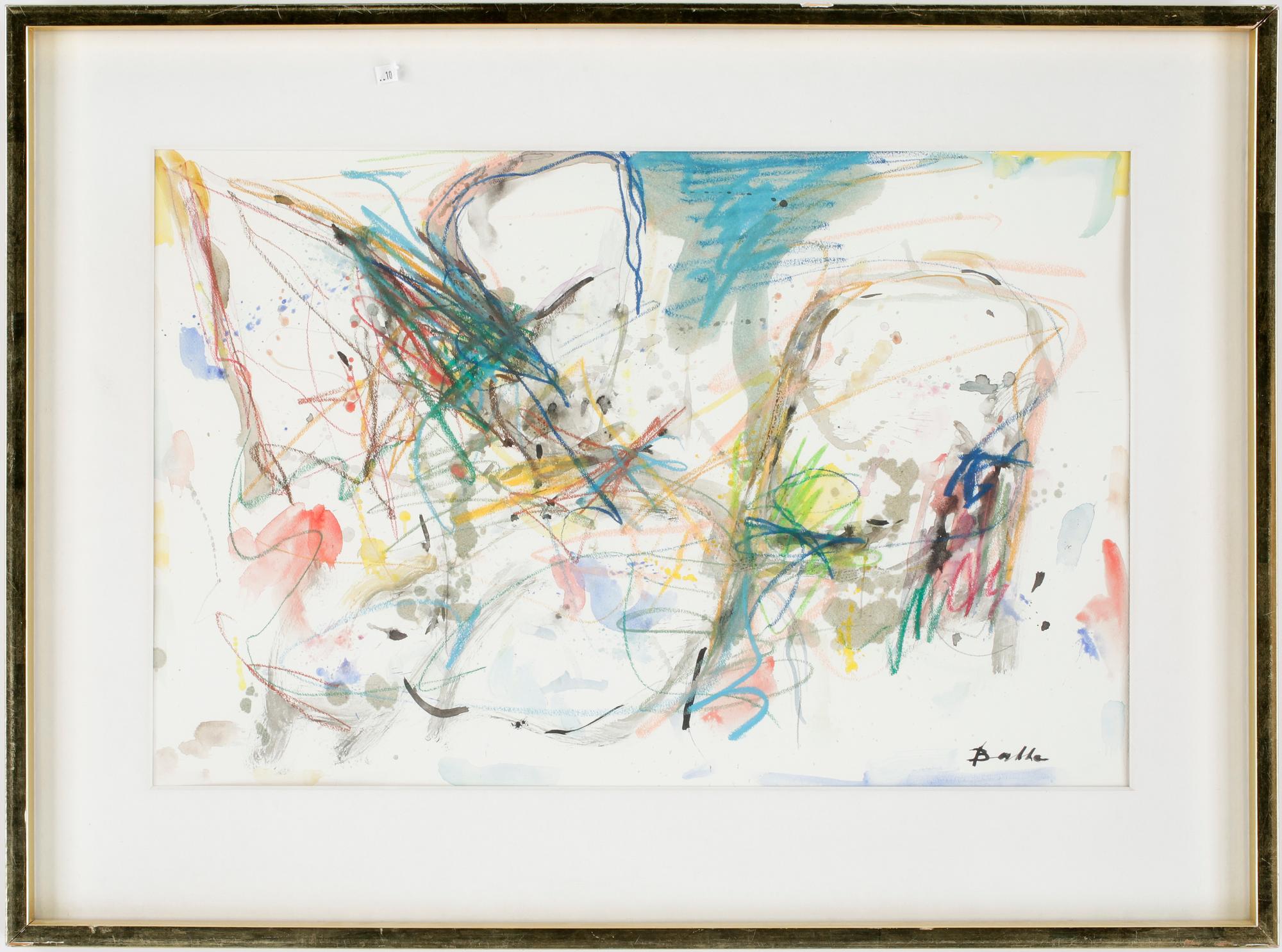 MOGENS BALLE, blanteknik på papper, sign.