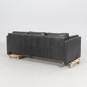 A late 20th century leahter sofa IKEA.