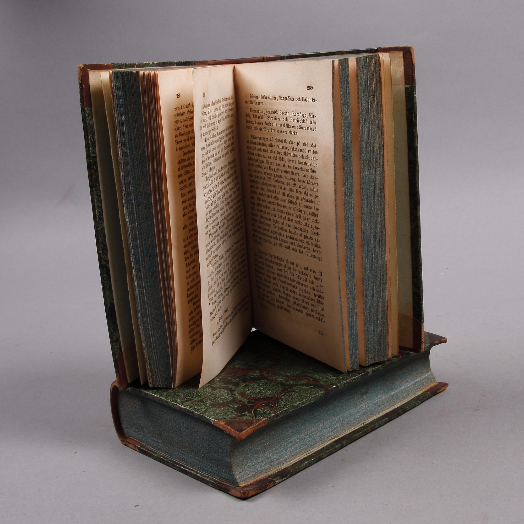 BÖCKER, 3 st, bla "Kemisk teknologi" I-II av PO Alströmer, Stockholm 1844-45.