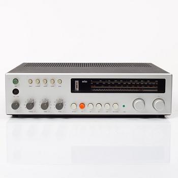 A Dieter Rams HiFi stereo tuner-amplifier, Regie 500, Braun 1970s.