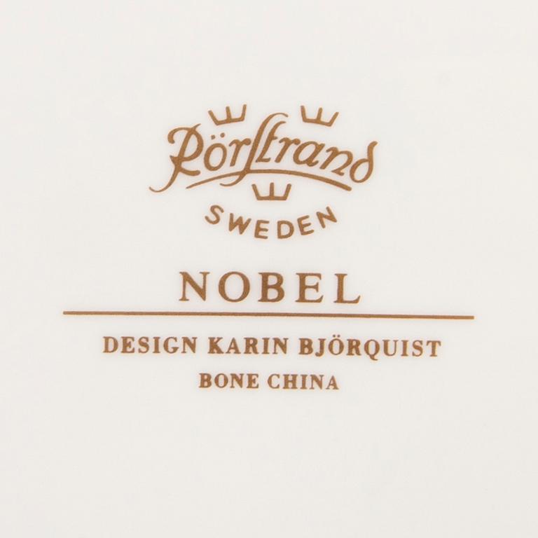 Karin Björquist, a set of 18 pcs of Nobelservisen Rörstrand porcelain later part of the 20th century.