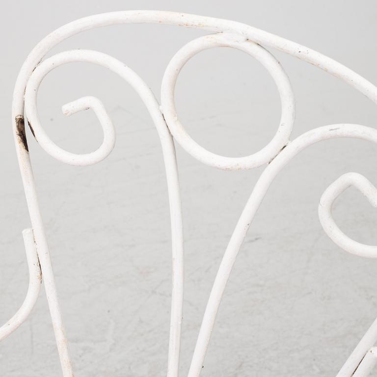 Garden chairs, 4 pcs, second half of the 20th century.