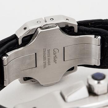CARTIER, Santos 100, XL, chronograph, wristwatch, 41,5 x 41,5 (55) mm.