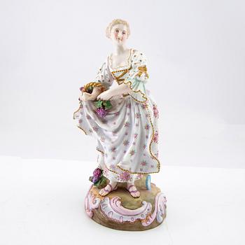 Figure CH Levy & Co Charenton France late 19th century porcelain.