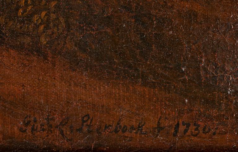 OKÄND KONSTNÄR 1700-TAL, olja på duk, sign Stenbock f 1730.