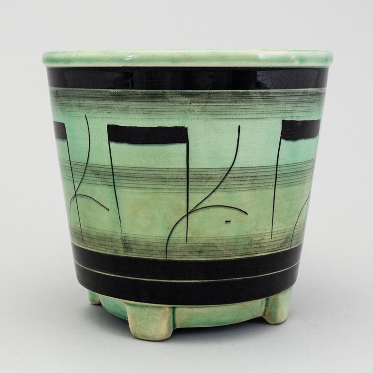 ILSE CLAESSON, "Serie V", ytterfoder i flintgods, Rörstrand 1930-tal.