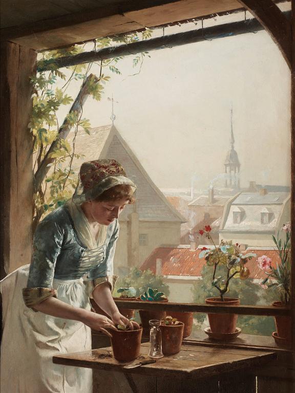 Henrik Nordenberg, Woman by a window.