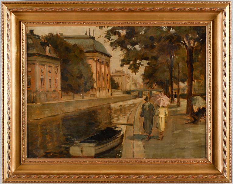 AKKE KUMLIEN, olja på duk, signerad och daterad 1916.