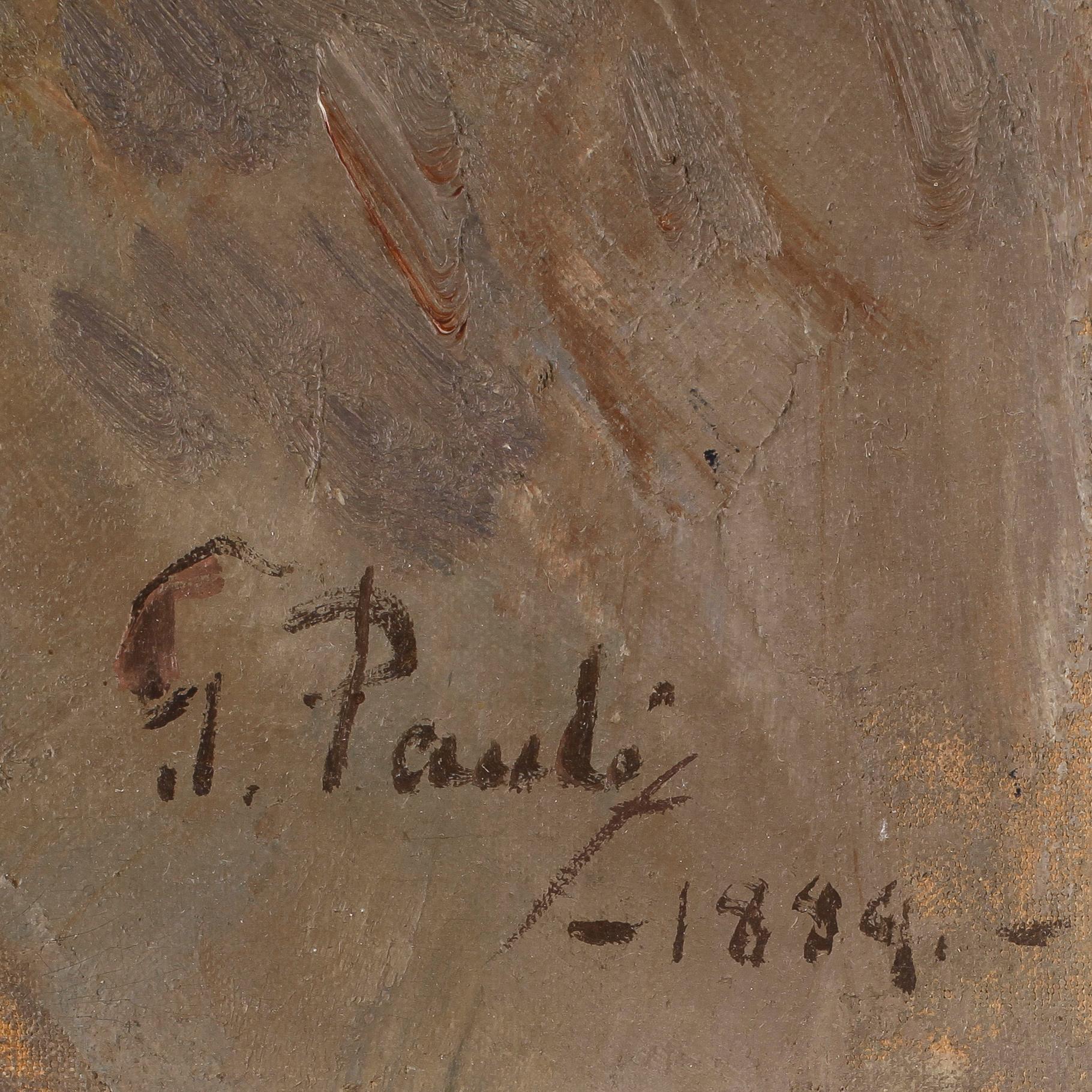 GEORG PAULI, olja på duk, signerad och daterad 1889.