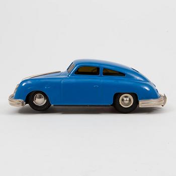 A tinplate Gescha "Porsche Sixmobil" Germany 1950s.