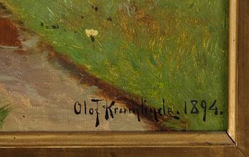 Olof Krumlinde, oil on canvas, signed and dated 1894.