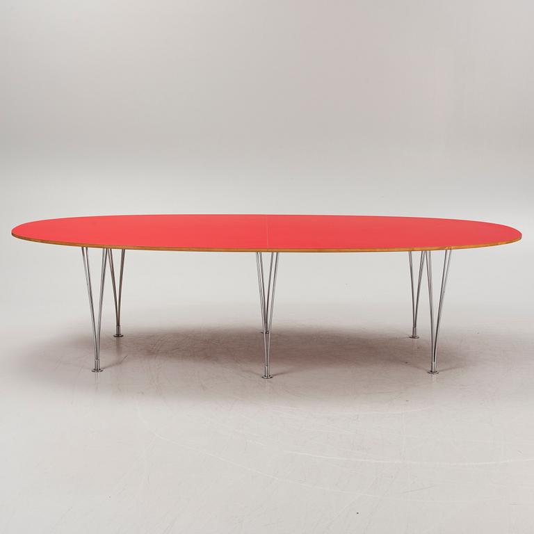 Bruno Mathsson & Piet Hein, a 'Superellips' dining table, 21st century.