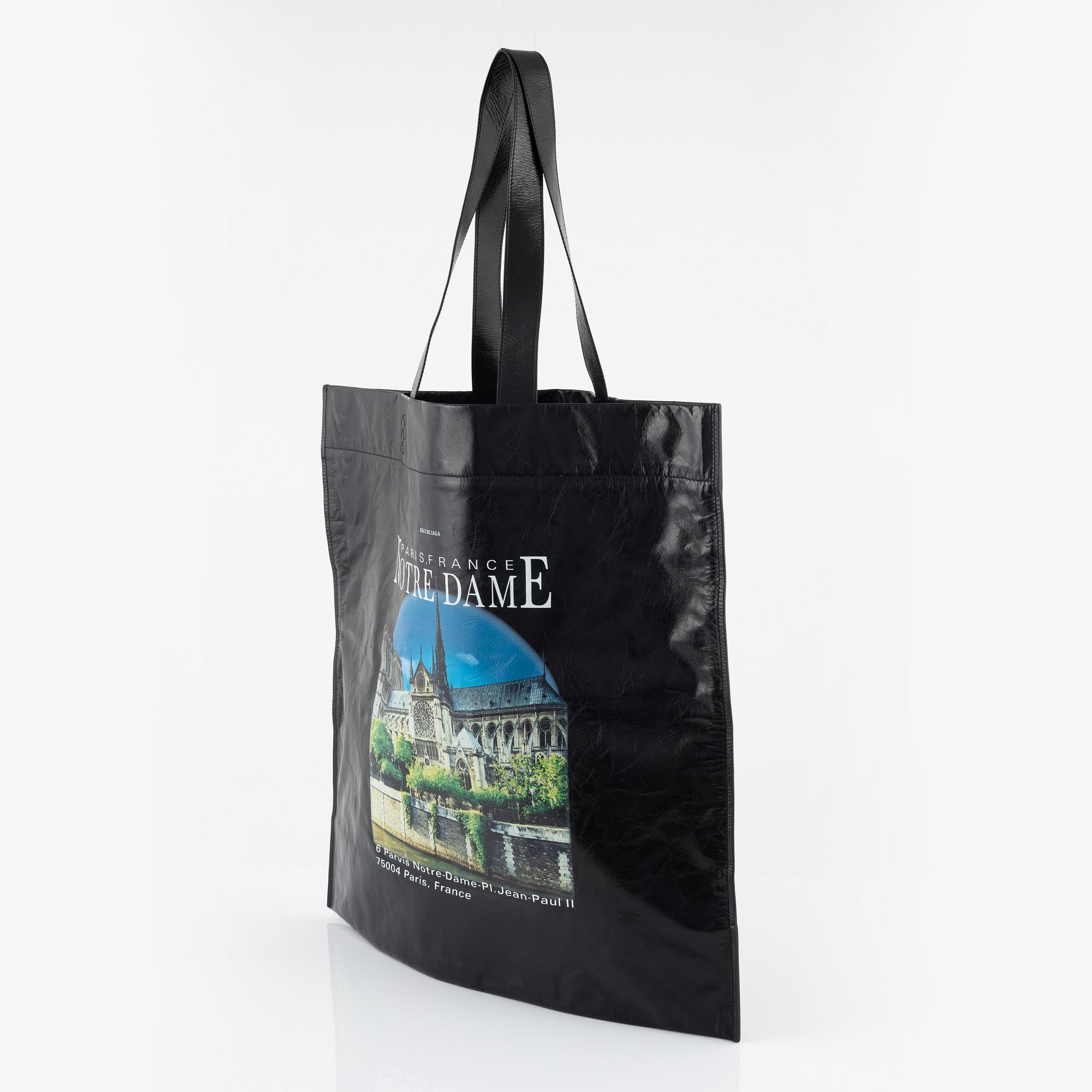 Balenciaga, A 'Notre Dame & Sacre Coeur novelty shopping tote bag'.