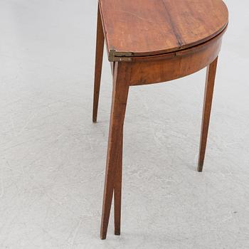 A Gustavian style card table, 19th century.