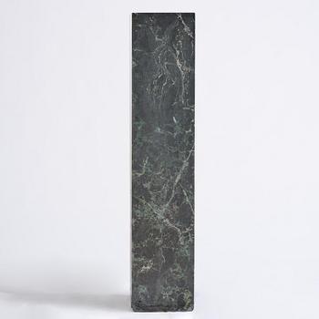 A black Scagliola 20th century column.