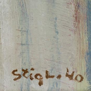 STIG LINDBERG, olja på pannå. Sign och dat -40.