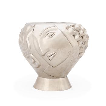 309. An Anna Petrus pewter vase, Firma Svenskt Tenn, Stockholm 1972.