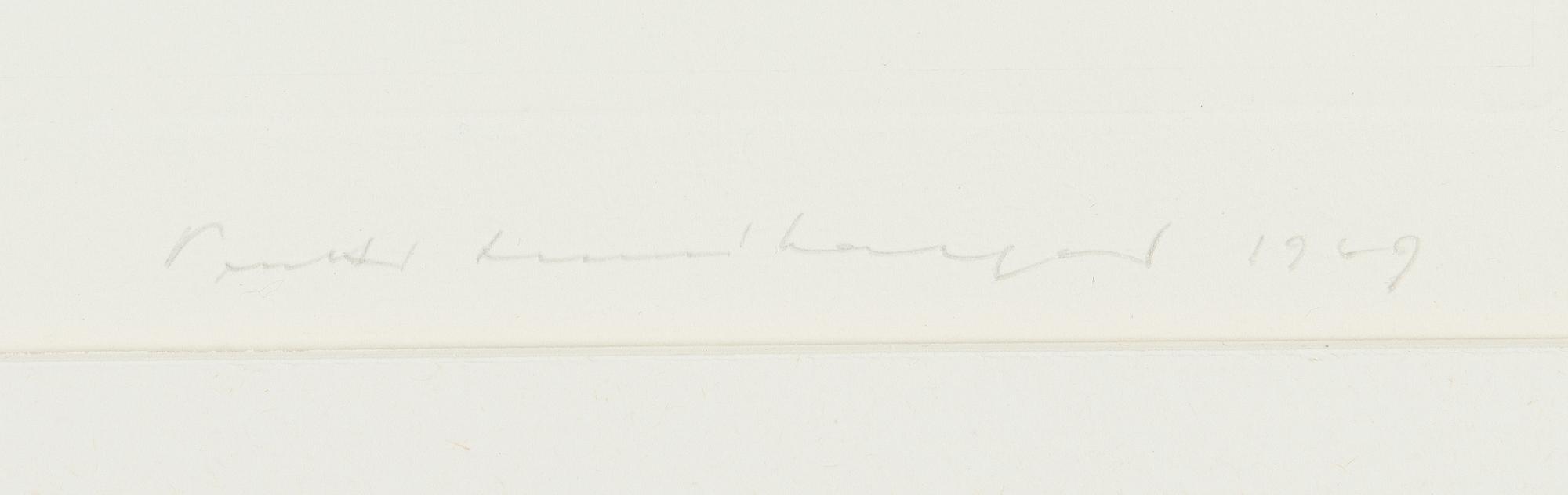 Pentti Lumikangas, kuivaneula, akvatinta, signeerattu ja päivätty 1969, numeroitu 23/30 tpl'a.