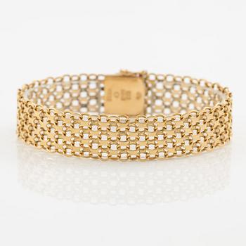 Arm bracelet, 18K gold, x-link.