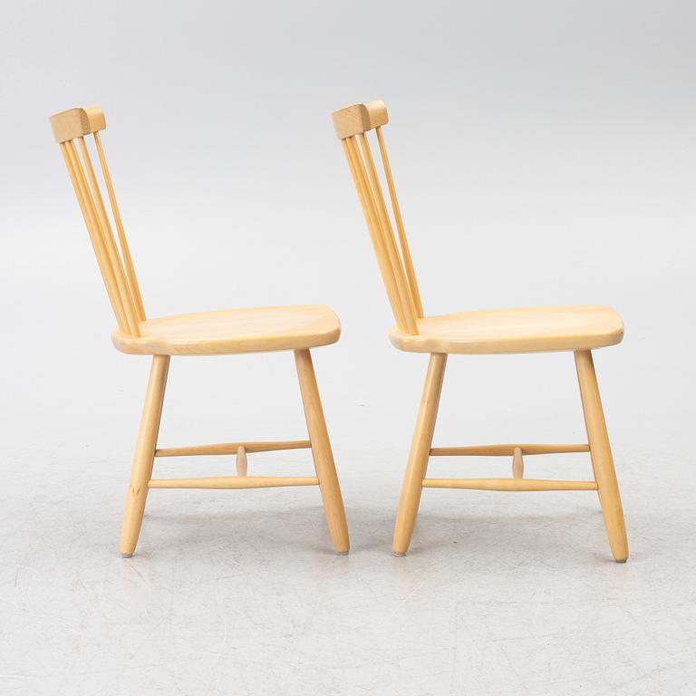 Carl Malmsten, chairs, a pair, "Lilla Åland", Stolab, 2007.