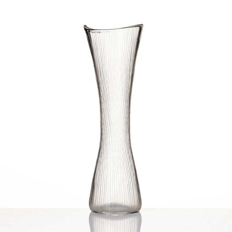 Tapio Wirkkala, a glass vase, model 3509, Iittala, Finland.