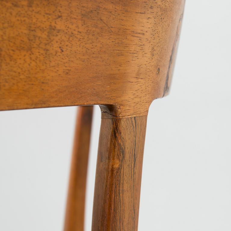Ole Wanscher, A rosewood armchair, model J2883, cabinetmaker AJ Iversen, Denmark 1960s.