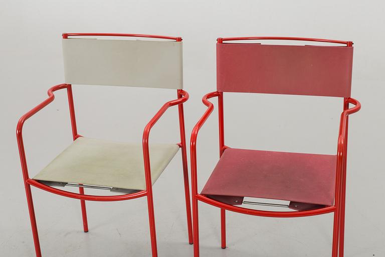 VICO MAGISTRETTI, stolar 2 st för Alias Italien 1900-talets slut.