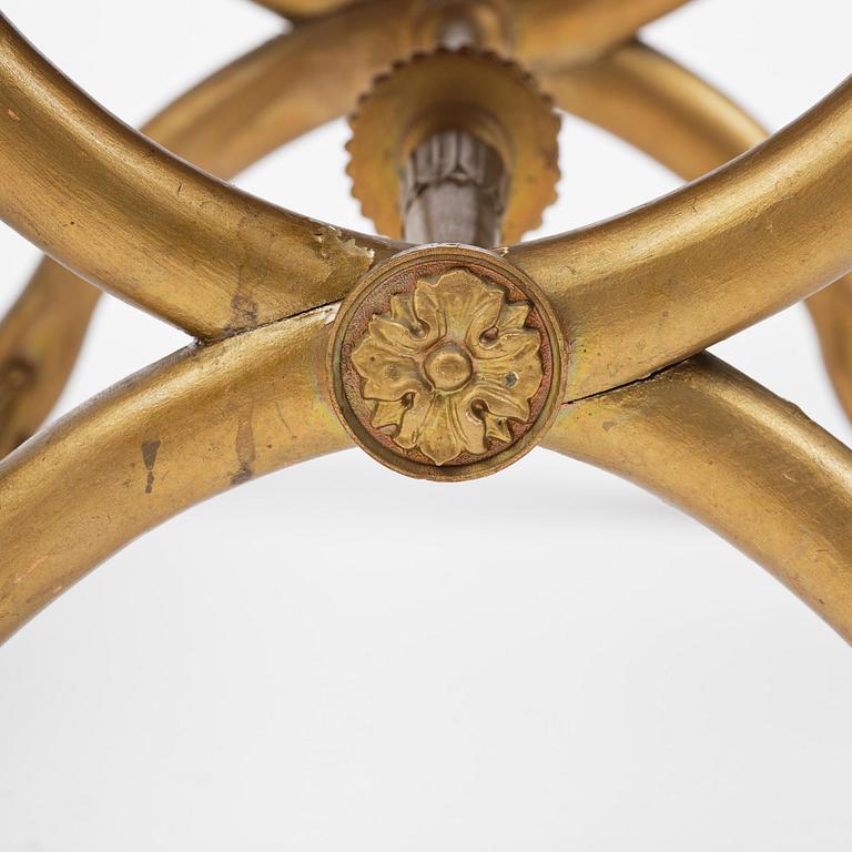 A pair of late Gustavian stools attributed to E. Ståhl (master in Stockholm 1794-1820).