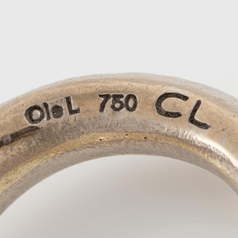 Charlotte Lynggaard, Ole Lynggaard, "Love ring", 18K white gold with brilliant-cut diamonds.
