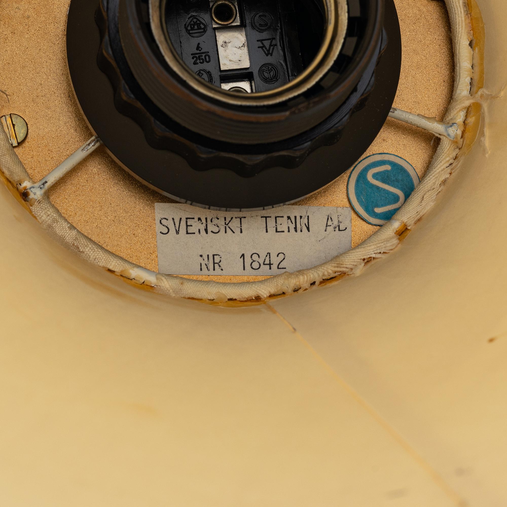 Josef Frank, a model 1842 brass floor light, Svenskt Tenn.