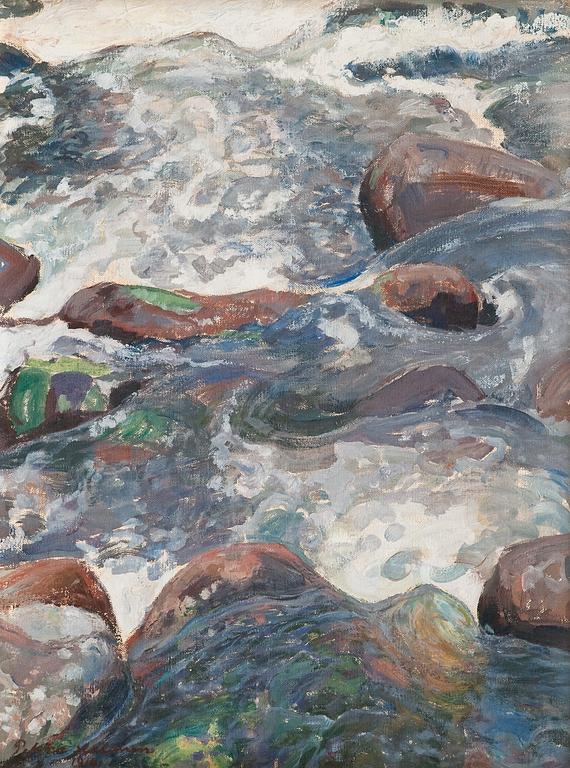 Pekka Halonen, "ROCKY RAPIDS".