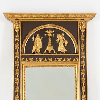 An Empire mirror, first half of the 20th Century.