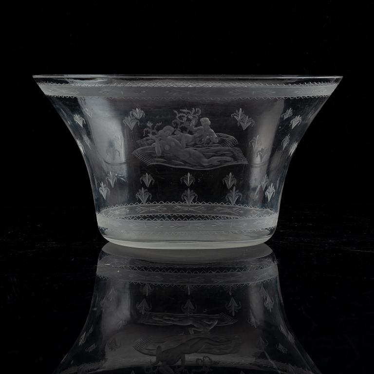 Edward Hald, skål, Orrefors 1928, modell 149.