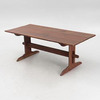 A painted table, 19th Century.