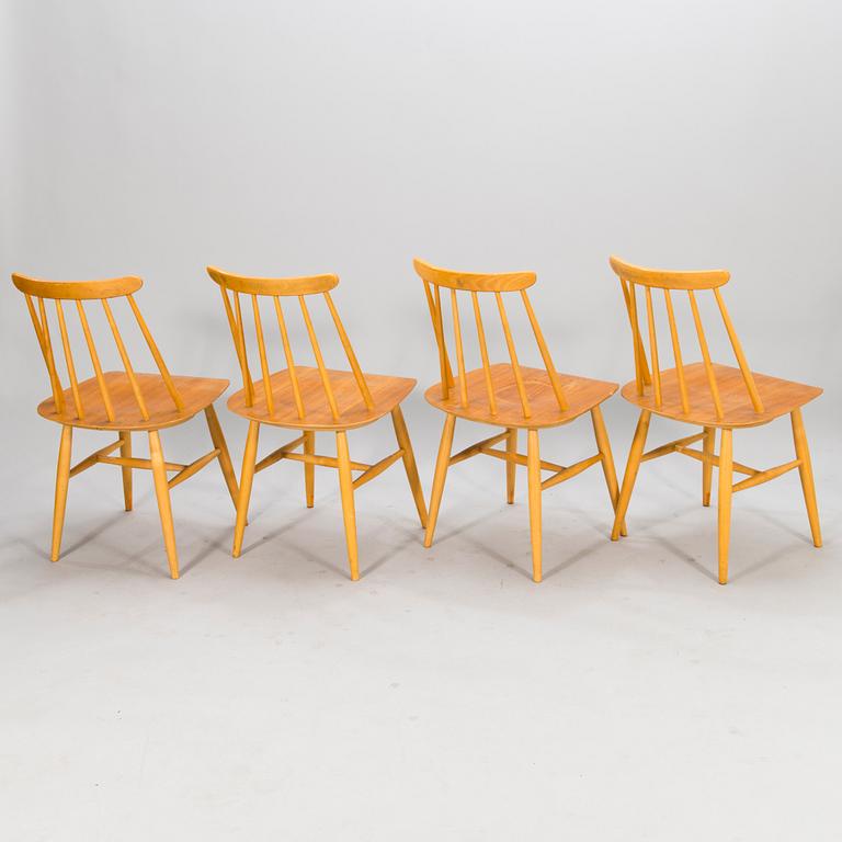 ILMARI TAPIOVAARA, A set of four 'Fanett' chairs, Edsbyverken.