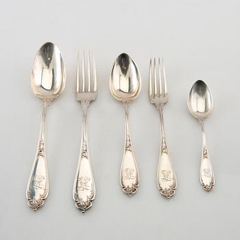 Cutlery silver 29 dlr, CG Hallberg Stockholm 1895.