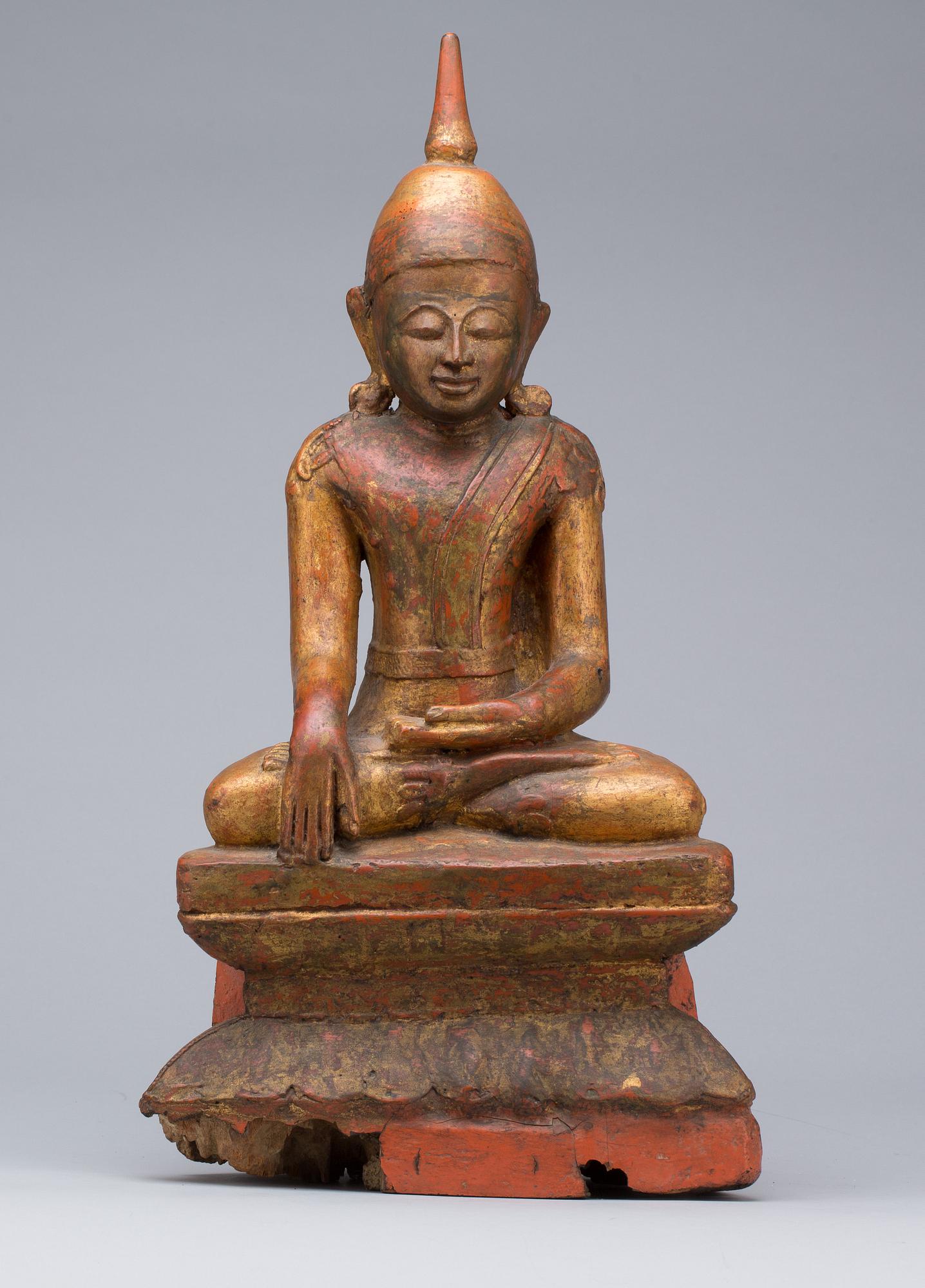 SITTANDE BUDDHA, Sukhothai-stil, Burma, 1800-tal.